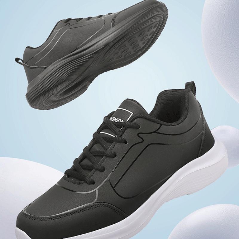 Casual Running Shoes Low-top Leather Large Size Sports Shoes Hiking Jogging Shoes