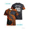 Retro Colorful Pattern T-Shirt For Men Customized Jerseys 3D Printed Short Sleeve