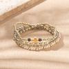Boho Perlenarmband Instagram-inspiriert Nischenstil Farbblock-Stapelarmband-Set
