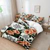 3pcs Minimalist Modern  Duvet Cover Set 3D Checkered Floral Pattern, 1 * Comforter Cover + 2 Pillowcases, No Insert Included