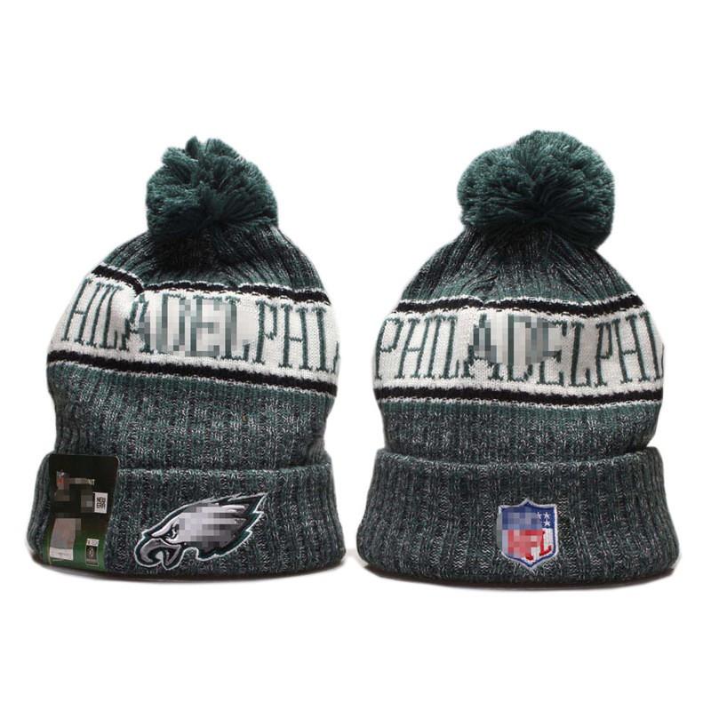 Zimní pletená čepice Muži Ženy - Tým NFL Eagles Cowboys Teplá akrylová čepice Nastavitelná Skládací Reflexní