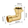 Hose Connector Brass 90 Degree Elbow Adapter For American Threaded Garden Hoses Secure Water Pipe Connection