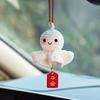 Cute Plush Sunny Doll Car Hanging Pendant Mirror Ornaments Plush Crochet Safe Driving Amulets Car Interior Decorations for Girls