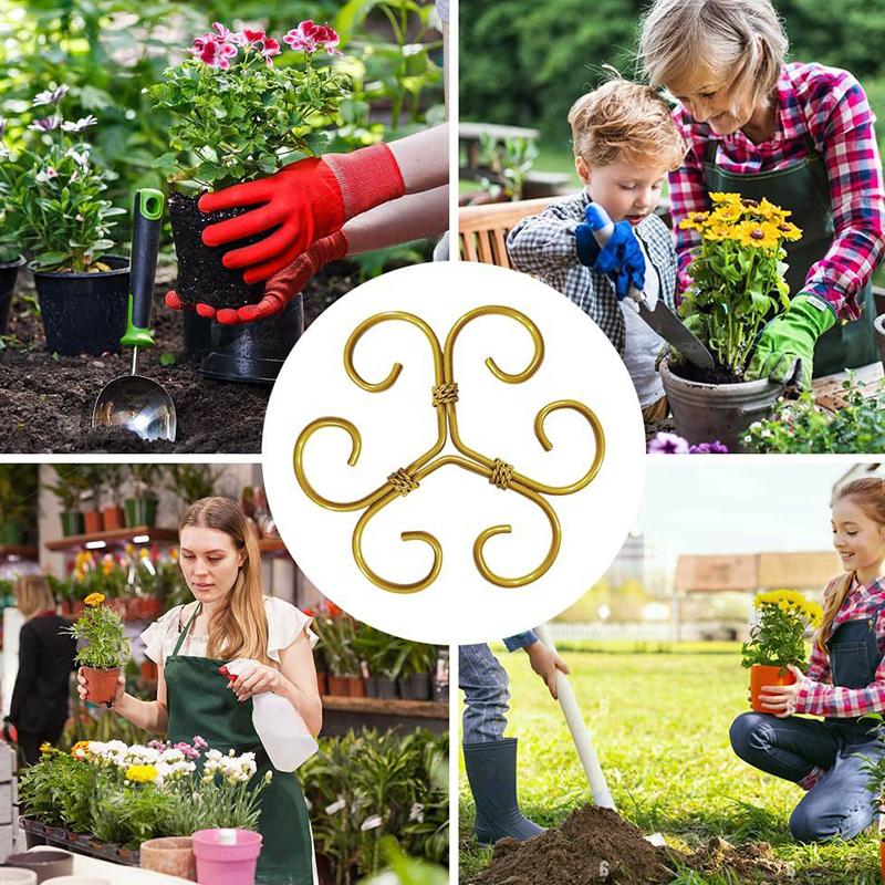 Metal Plant Climbing Bracket Flower Shaped Plant Holding Fixing Clip Plant Vine Climbing Grapple Bracket Stem Finishing Period