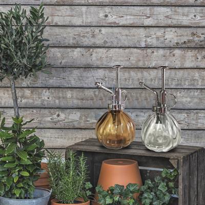Dampfdruck-Typ, durchscheinender Hand-Gießtopf, Kürbisform, Glas-Sprühflasche, Garten-Handausrüstung