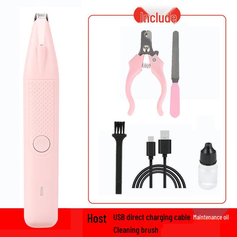 Pet Paw Electric Hair Clipper with Light: Cat & Dog Grooming Trimmer