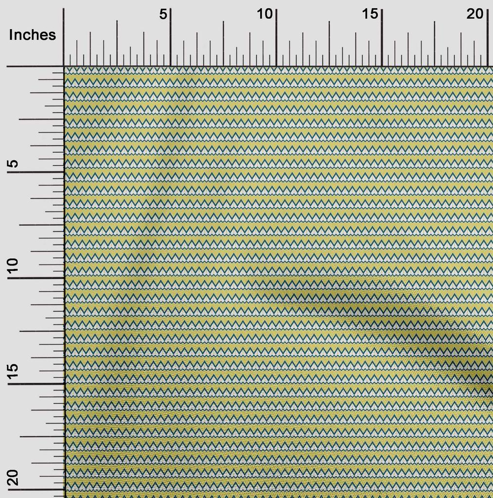 oneOone Cotton Flex Fabric Chevron Geometric A  Printed Craft Fabric BTY 40 Inch