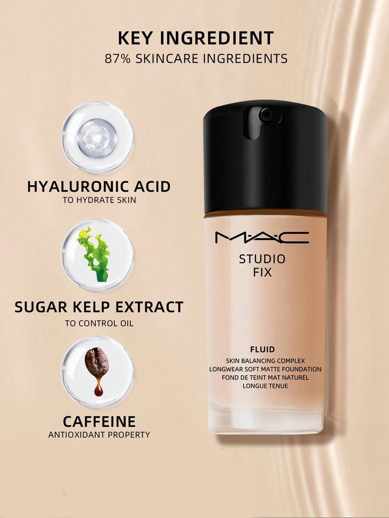 Mac Studio Fix Foundation | 24Hr Matte Oil Control, NC11 30mL
