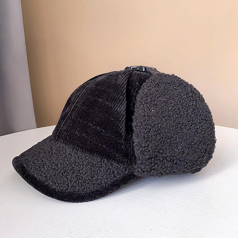 

Японские корейские бархатные теплые шапки-бомберы для мужчин и женщин, для велоспорта, защитные наушники, осенне-зимняя ретро-ветровая бейсболка