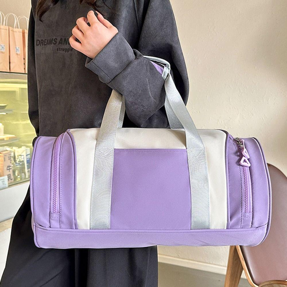 Oxford Cloth Gym Bag Waterproof Luggage Bag Portable Yoga Sports Bag