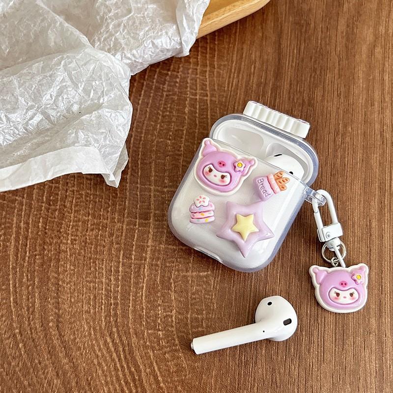 

Dreamy Cute Little Dog Demon Suitable Airpodspro Protective Case Apple 3rd Generation Wireless Bluetooth Headphone 4th Airpods 3 Generation