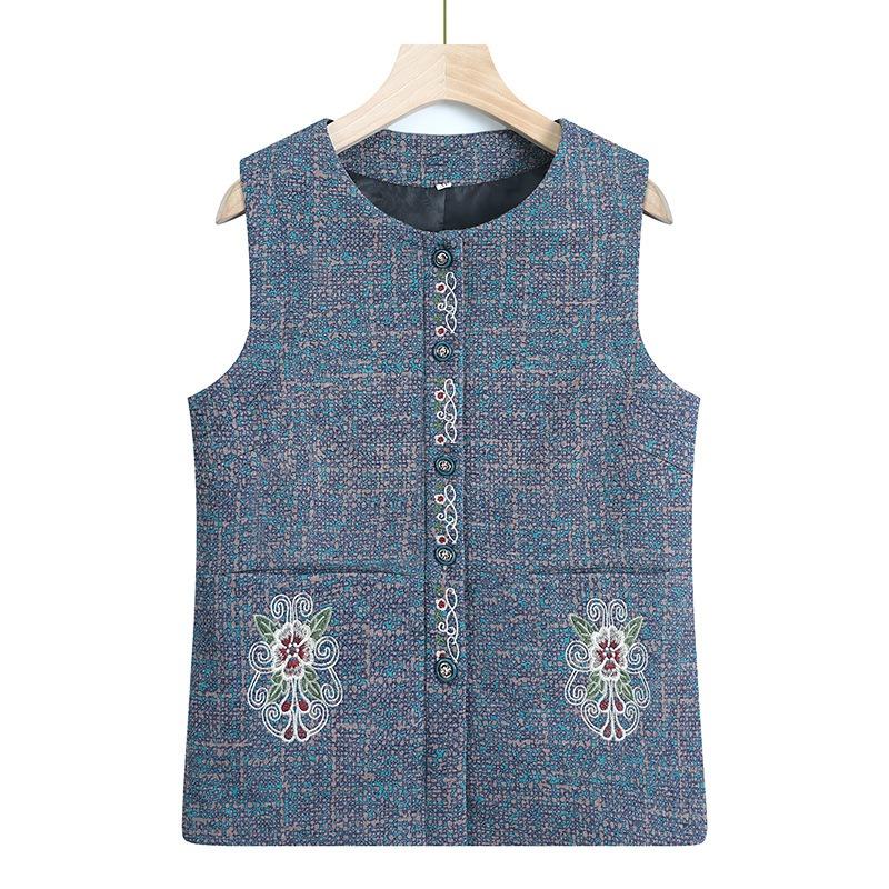 Weste Jacke Damen Herbstweste Weste Weste dünne alte Dame Weste