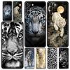 Phone Case For Samsung Galaxy S25 Edge S24 S23 S22 S21 Ultra S20 FE 5G S10 S10E S9 Plus Soft TPU Cover Animal White Tiger