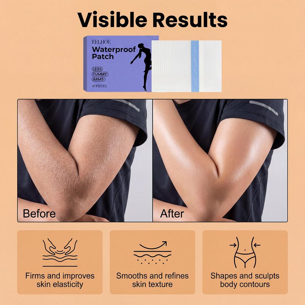 EELHOE waterproof care patch, lightweight, breathable, elastic, fits the skin, arms and legs, universal protective patch 10pcs