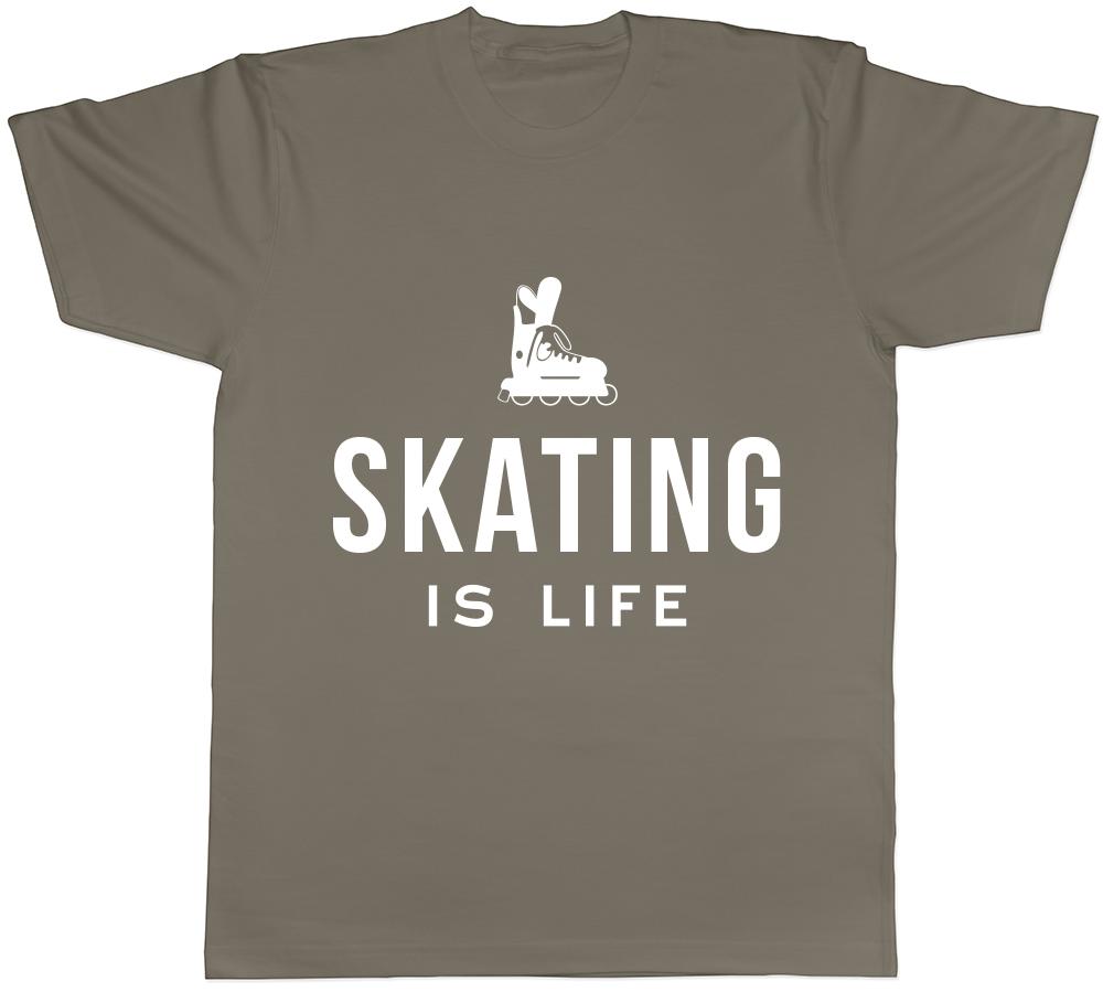 Roller Skating is Life Unisexs Unisexs Ladies TShirt Tee