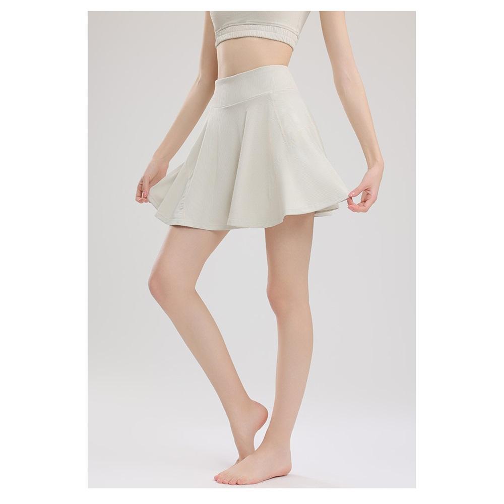 Sports Short Skirt Pants For Women In Summer, Anti Glare Outer Wear, Quick Drying Running, Fitness, Cycling Pants, Fake Two-piece Yoga Pants