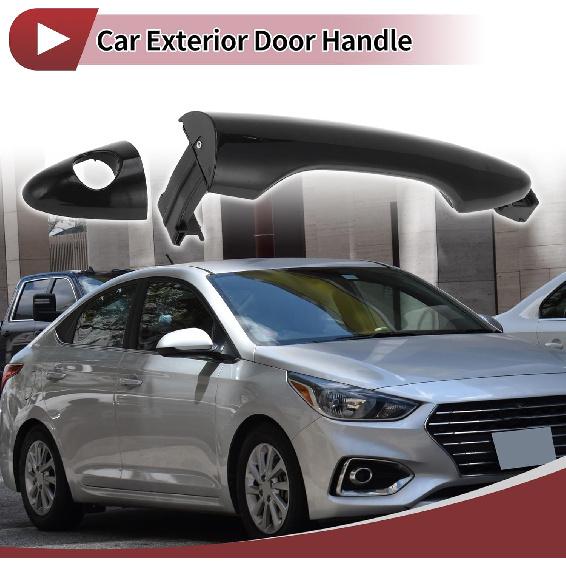 1 Pc Car Exterior Door Handles Grip for Hyundai Tucson 2010-2015 Front Left No.826512S000 Black ABS