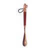 Metal Alloy Lion & Horse Head Zodiac Solid Wood Long Shoehorn