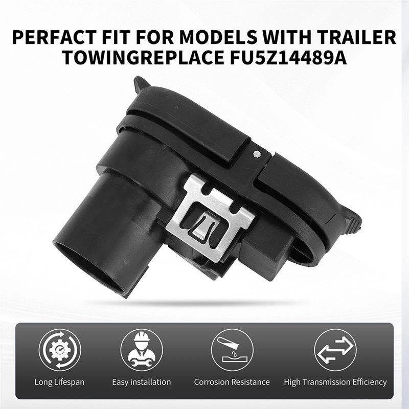 Trailer Brake Harness 7-Pin Round/4-Pin Flat Plug Connectors For Ford F150 F250 F350 2015- 2023 Towing Applications FU5Z-14489-A