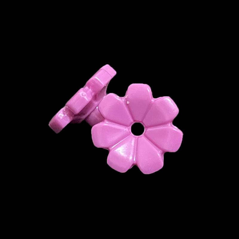 Moc 32606 Friends Attachments Flower featuring 7 Thick Petals & Pin City Street View Scene Constructing Blocks Bricks Compatible with