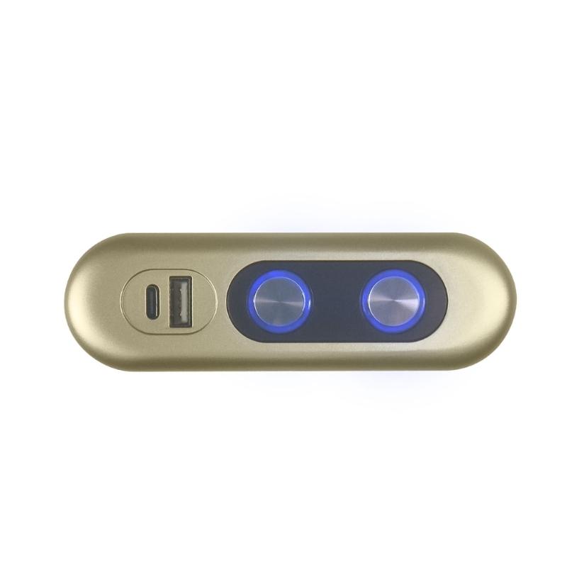 Interruptores de Poltrona Reclinável Elétrica com Porta de Carregamento USB Sofá Reclinável Elétrico Interruptores de Controle Manual de 2 Botões e 5 Pinos Fácil de Usar