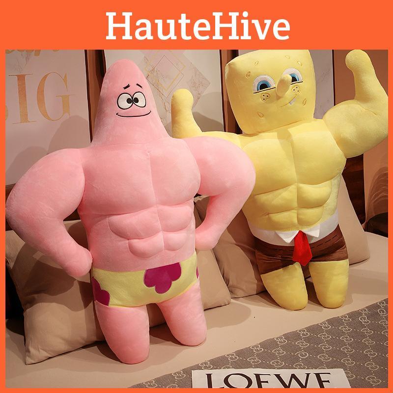 Spongebob Muscle Squarepants Patrick Star Plush Toy Stuffed Decoration Doll