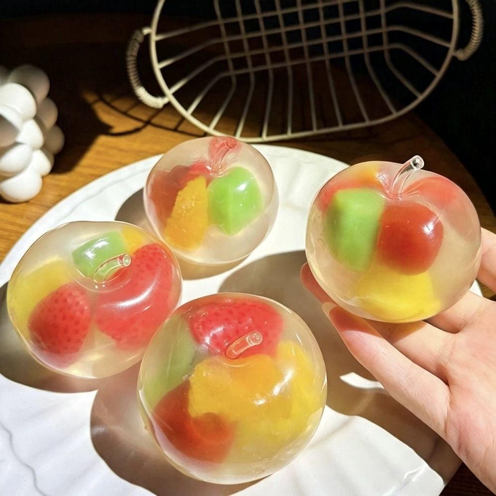Sensory Simulated Fruits Vent Toy Release Hand Slow Rebound Toy Fruits Squeeze Toy  Autism Support