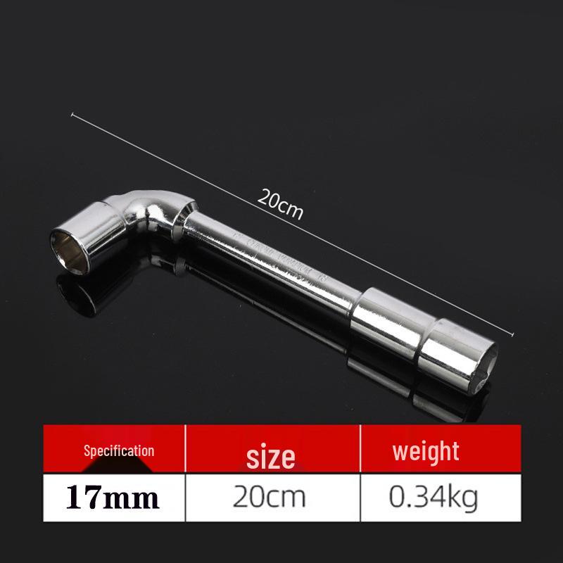 Perforated L-Shaped Hex Deep Socket Wrench for Auto Repair