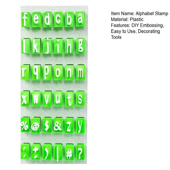 1 Set Clay Pottery Alphabet Stamp A to Z Capital Lowercase Letters Numbers Symbols DIY Embossing Polymer Clay Stamp Tools