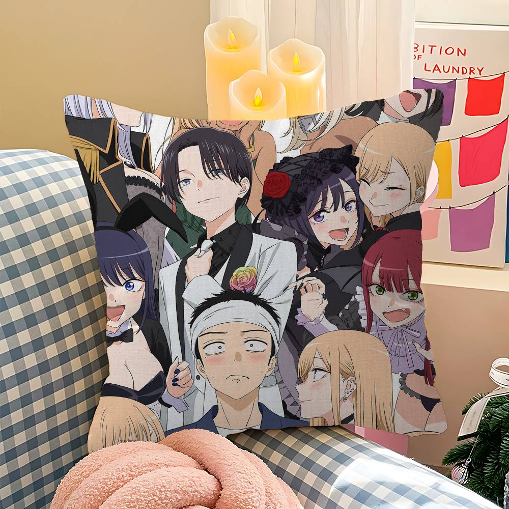 Kawayii My D-dress Up Darling Pillow Cushion Cover Pillowcase Living Room Sofa Home Decor Customized