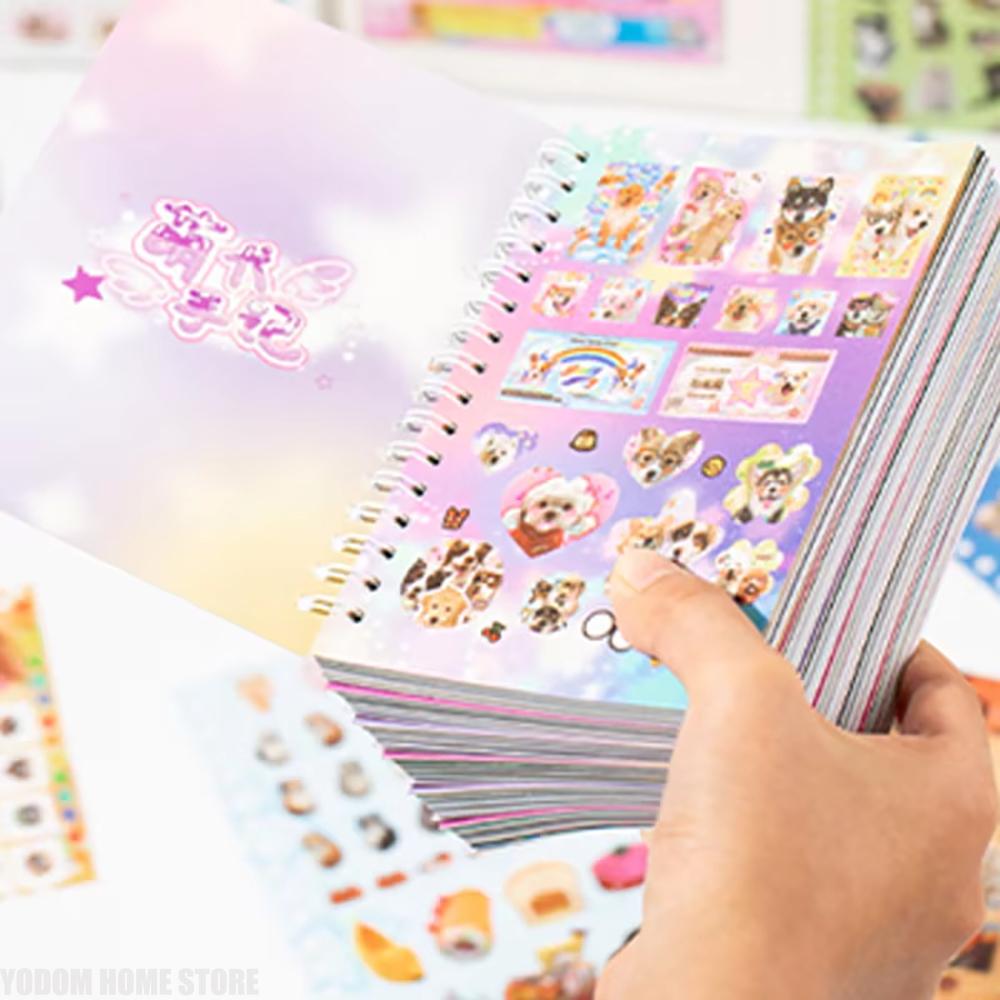 30pcs/bag Cute Pet Battle Cut-Out Coil Sticker Book DIY Handbook Calendar Greeting Cards Diary Notebook Album Material Stickers