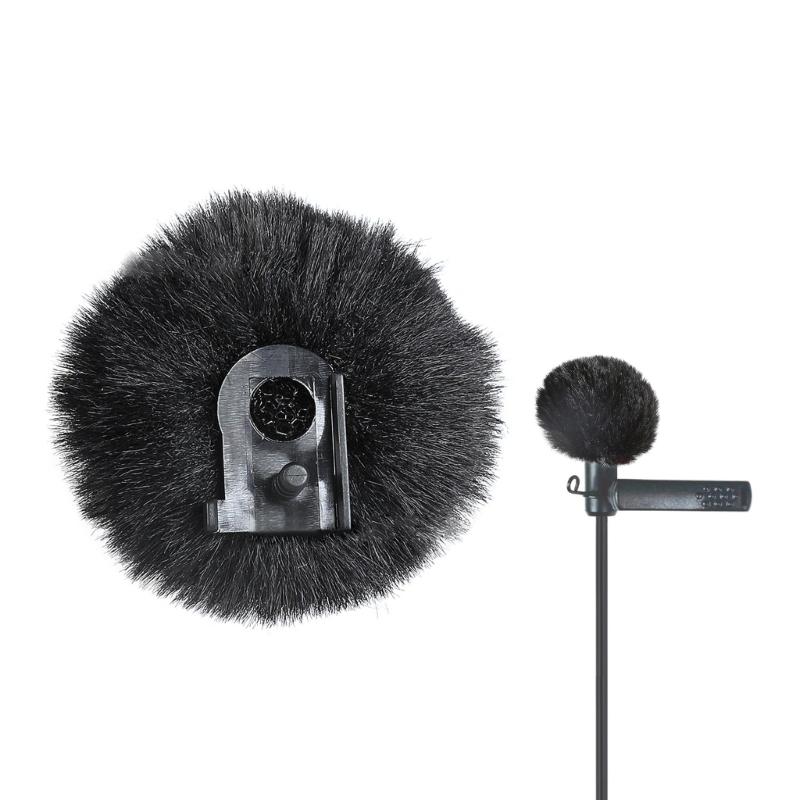 Pin on Lapel Microphones Windshield Cover for Lark 150 Interview Microphone Outdoor Shooting Mic Furry Windshield