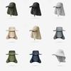 Summer Sun Protection Cap With Large Brim And Removable Design For Outdoor Fishing And Hiking