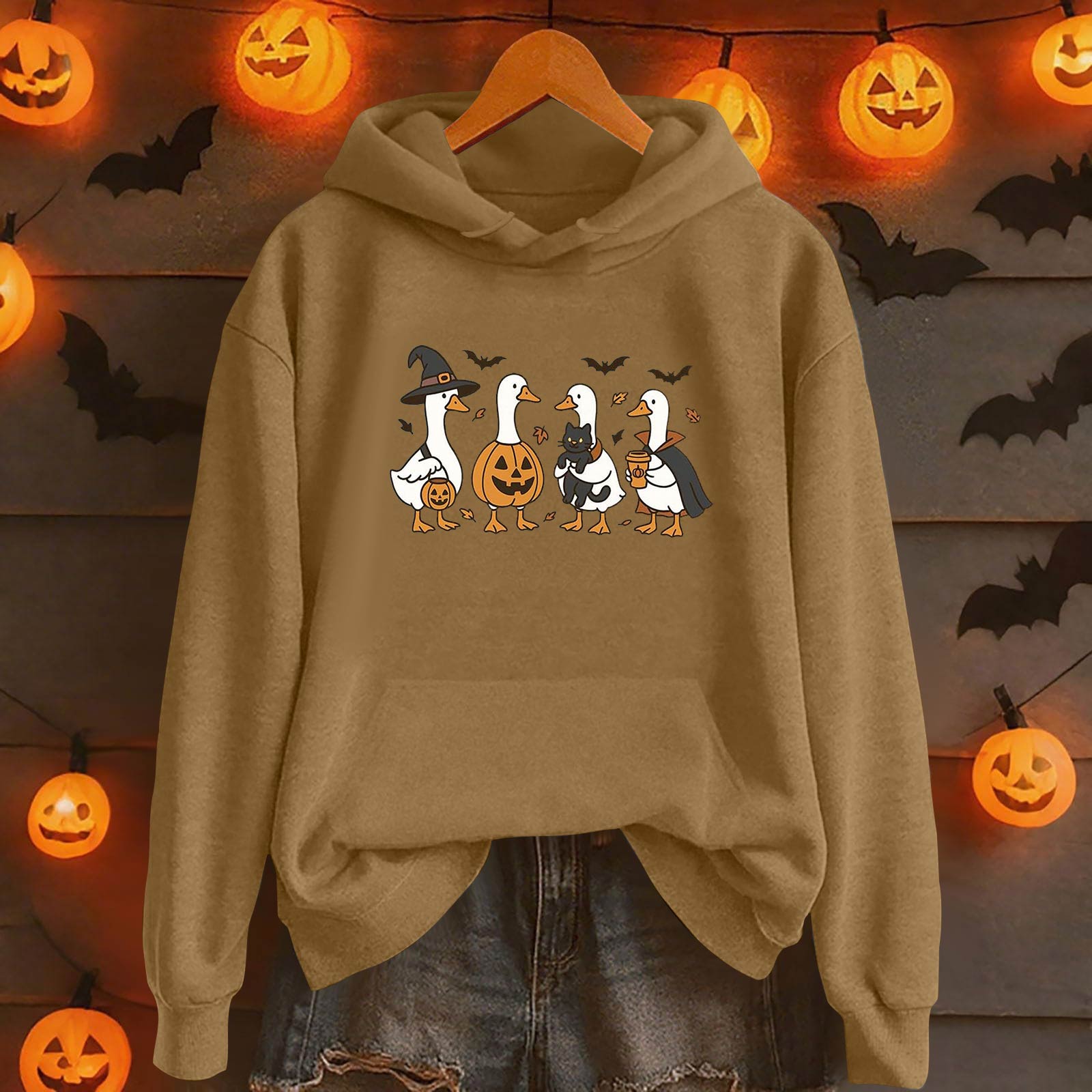 

Женская мода повседневная толстовка с капюшоном с длинным рукавом и круглым вырезом с карманами M