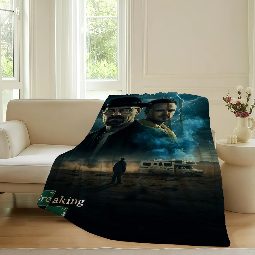 Crime TV series B breaking B bad Blanket For Sofa Office Bed Plane Travel Sleep Read Relax Camping Soft And Warm