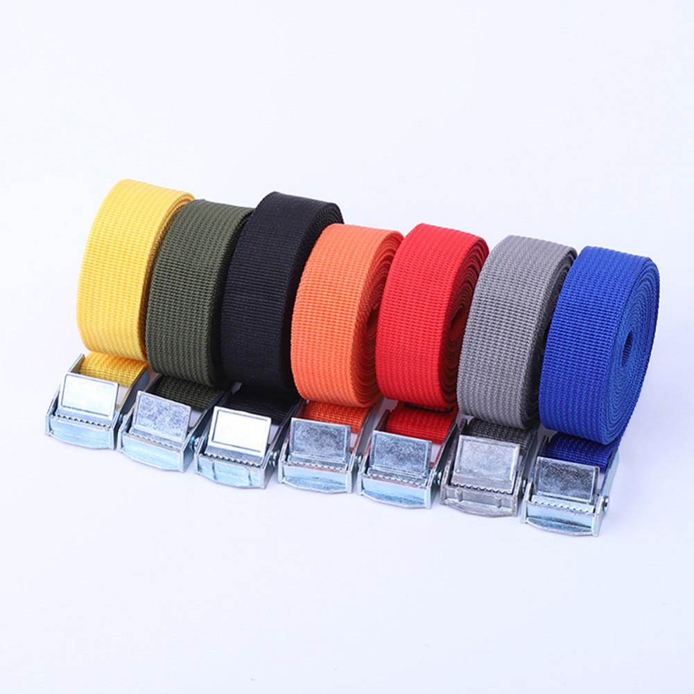 1M Lashing Strap With Buckle Nylon Quick Release Fr Cargo Tie Down Luggage Bag Adjustable Fastening Straps Fixing Tool
