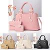 Fashionable Three Piece Macaron Handbag Set With Stylish Shoulder Crossbody Design