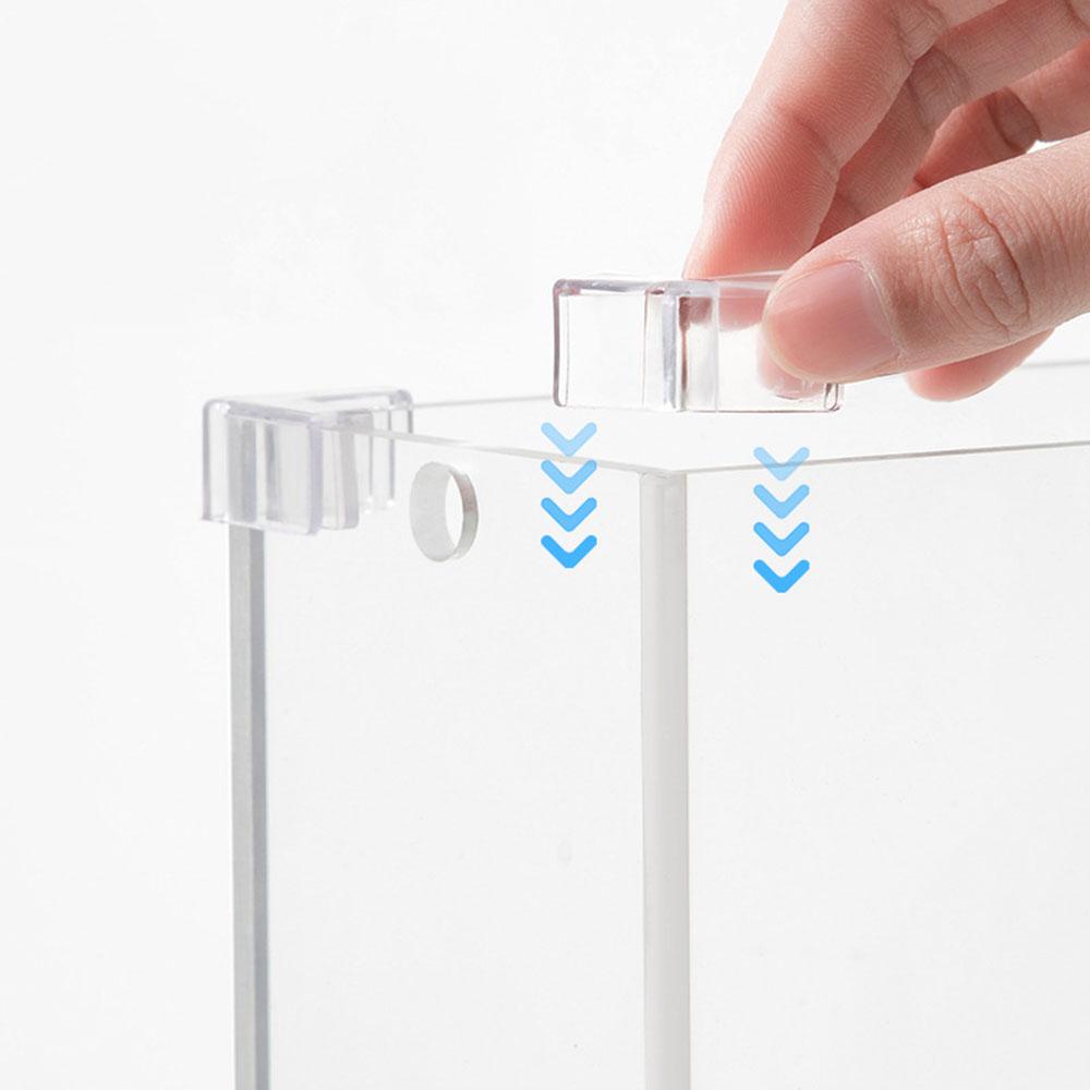 4pcs PVC Anti-collision Aquarium Supplies Fish Tank Corner Protector Adhesive-free Glass Acrylic Fish Tank Corner Protector
