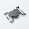 1pcs Alloy Metal Heart Buckle Decorative Belt Buckle Fastener for Coats Leather Craft Backpack Strap Webbing