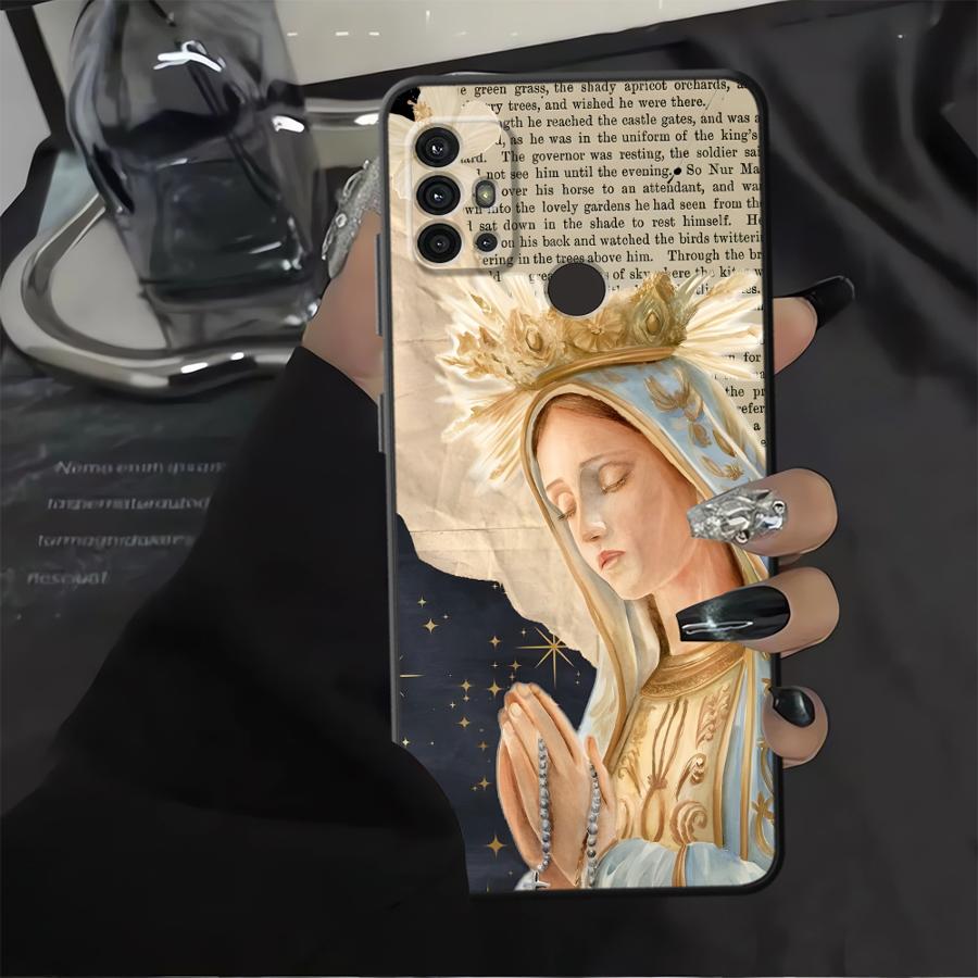 Phone Cover Case for Motorola Moto Edge 20 Pro 30 Lite G50 G53 G30 G32 G71 G22 Edge40 G60s G51 G73 G52 Flower Madonna