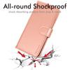 [Leather Wallet Case] Protective Cover with Cash & Card Holder, Stand and Wrist Strap For Samsung Galaxy A15 5g