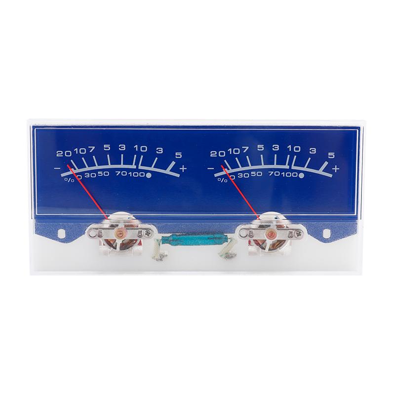 Mini Digital Large Tower Panel Mount Stereo Dual Analog LED Level Vu Meter Indicator Sound Amplifier Needle Electronic