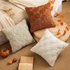 Autumn Pumpkin Throw Pillow Cover 30X50/45X45CM Plush Embroidery Stamping Waist Cushion Cover Decor Home Decorative Pillowcase