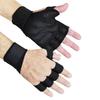 1 Pair Half Finger Gloves with Wrist Wraps Thickened Silicone Palm Gloves for Fitness Cycling Lifting L
