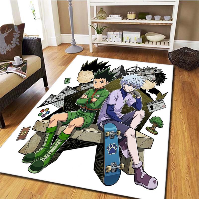 Hunter X Hunter Teppich Teppich für Wohnzimmer Schlafzimmer Zuhause Sofa Dekoration Kinder Spielen Rutschfeste Bodenmatte