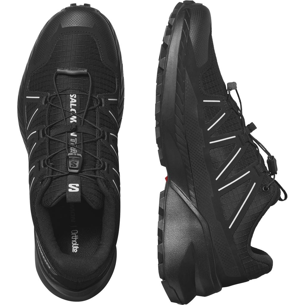SALOMON SPEEDCROSS PEAK Trail Running Size Cm Shoes, L47514500, Black/Black/Glacier Gray, 28.0