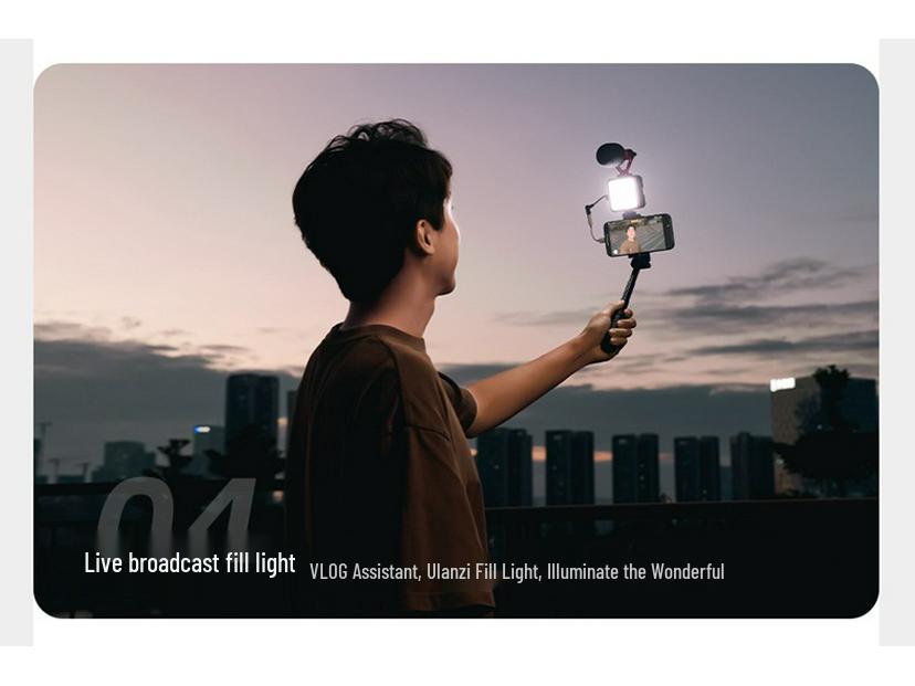 Ulanzi VL49 RGB Portable Mini Fill Light for Photography, Live Streaming, and Selfie Cameras