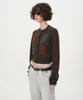 INSILENCE WOMEN Argyle Cardigan Brown