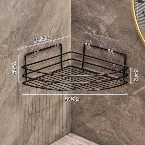 Bathroom storage rack Triangle storage rack Shower corner wash basin wall mounted skincare product storage rack household items