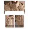 Mother's Winter Coat Thickened Warm Cotton Coat Mid-length Loose Large Size